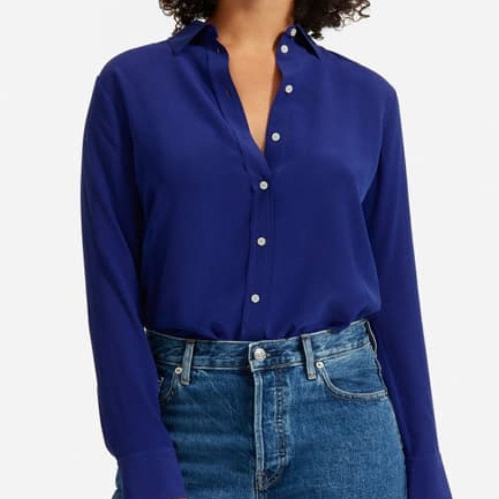Everlane Clean Relaxed Silk Shirt